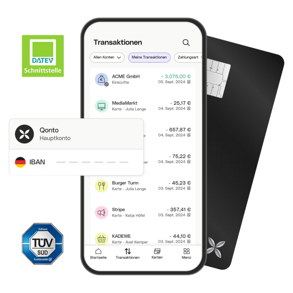 Qonto Konto für KMU Selbständige Freelancer